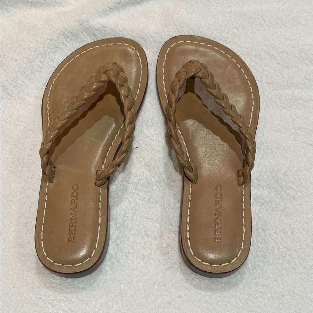 Bernardo Tan Braided Sandals